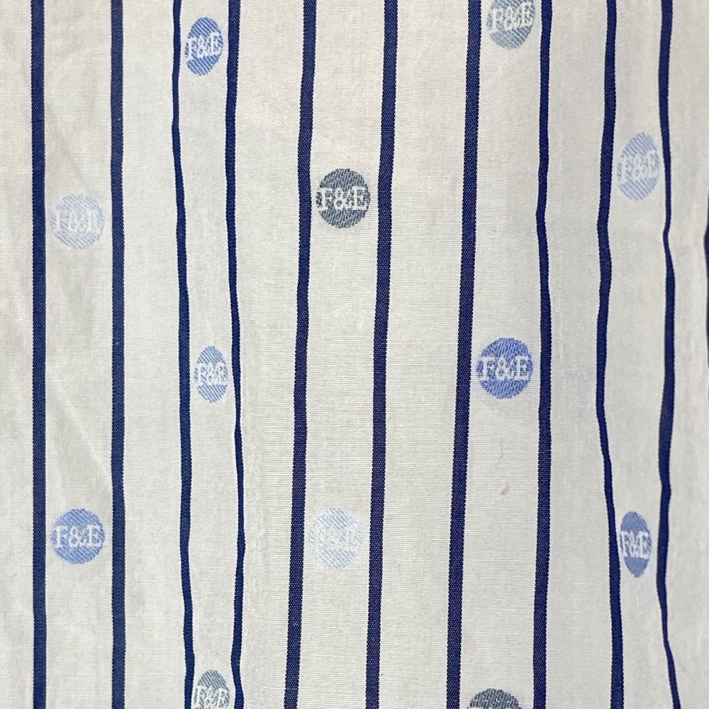 Frank & Eileen Blue and White Logo Striped Shirt - Picture 9 of 16